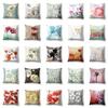Home Decoration Living Room Sofa Pillowcase Garden  Oil Painting  Cushion Cover Polyester Pillow 45x45cm