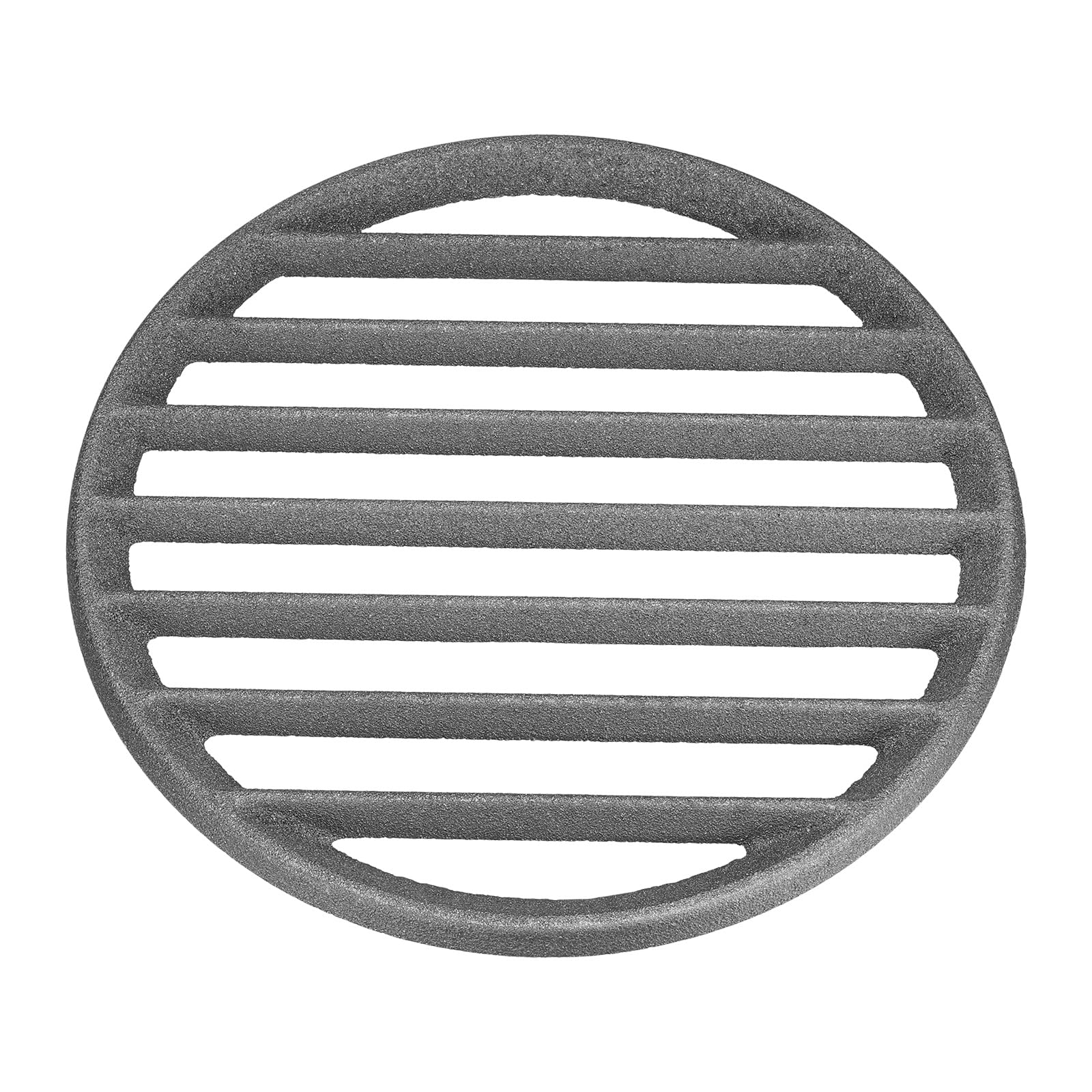PATIKIL Cast Iron Fireplace 24cm Round BBQ Grill Plate Replacement Charcoal Plate Fireplace 6 Barbecue Grill Accessory Grill, Heat-Resistant Grill, чёрный