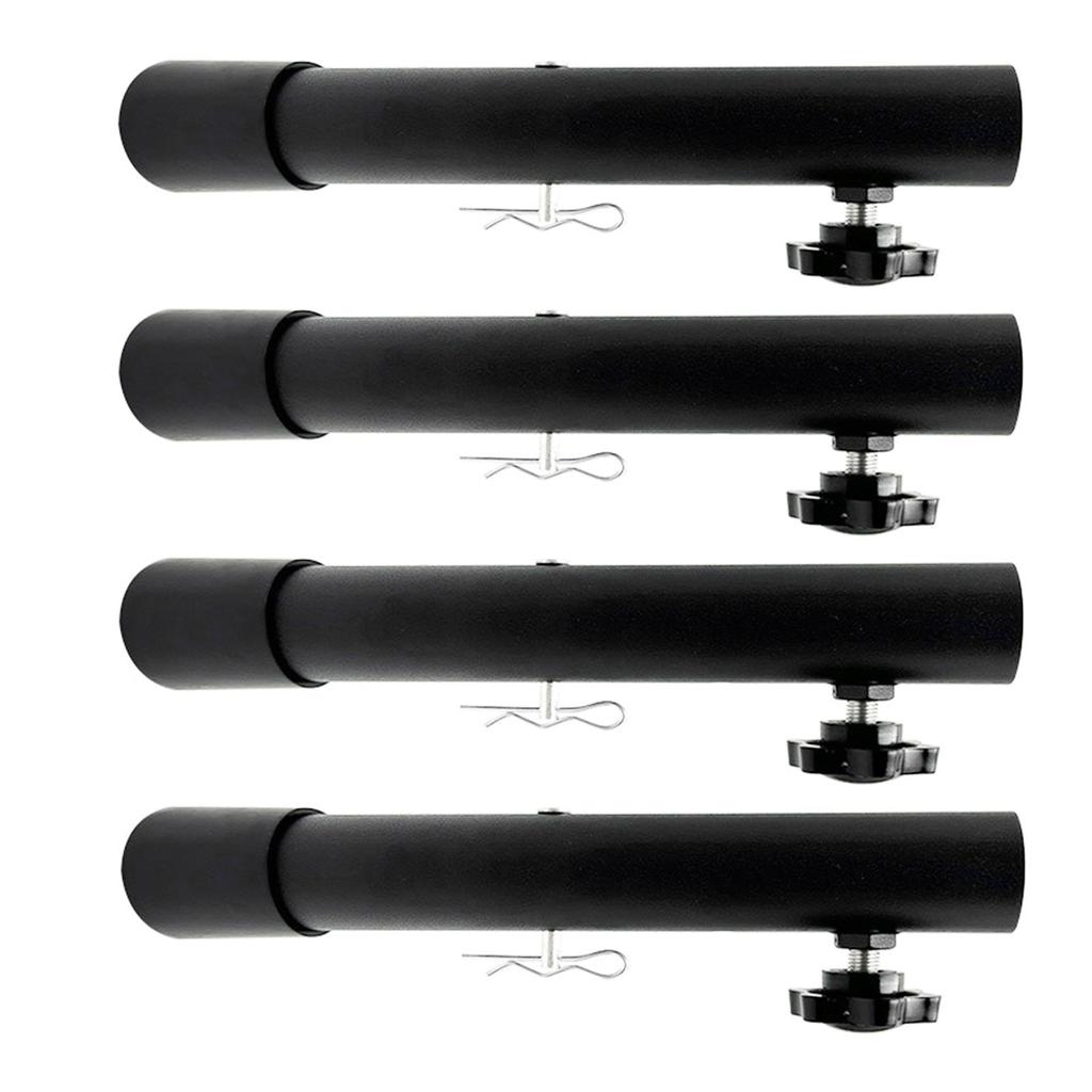 4Pcs Folding Table Risers Extenders Stainless Steel Counter Height Leg Extensions