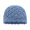 Handgestrickte Tasche Kopfhut für Mädchen, leichter und dünner hohler Reise-Strickpulloverhut