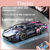 Kompatibles Cyberpunk Lamborghini RC Auto Bauspielzeug mit 800 ABS-Kunststoffteilen für Kinder