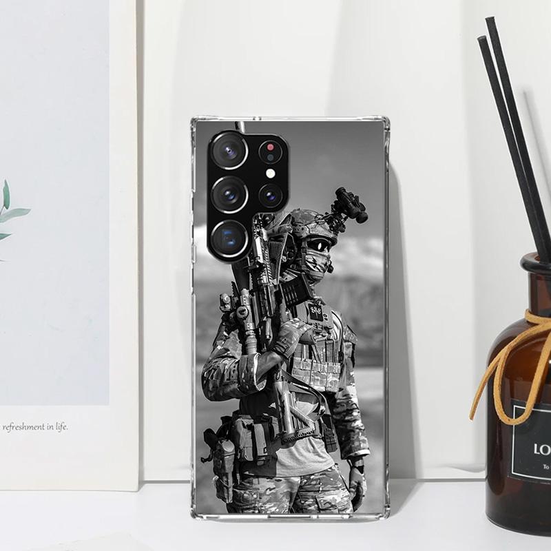 Military Army Special Forces Phone Case For Samsung Galaxy S26 S25 Edge S24 FE S23 S22 Ultra S21 Plus S20 + Art Fundas Back Cove