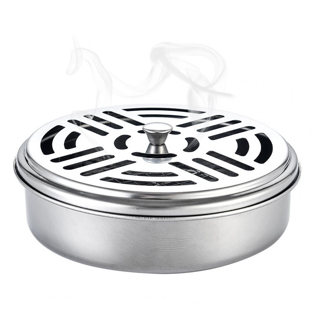 Mosquito Repellent Box Durable Mosquito Coil Disk Stable Convenient  Premium Mosquito Incense Box with Cover