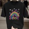 Tricou Slipknot Curcubeu Colorat, Moale, Respirabil și Rezistent la Decolorare, Croială Clasică pentru Purtare Zilnică Casual
