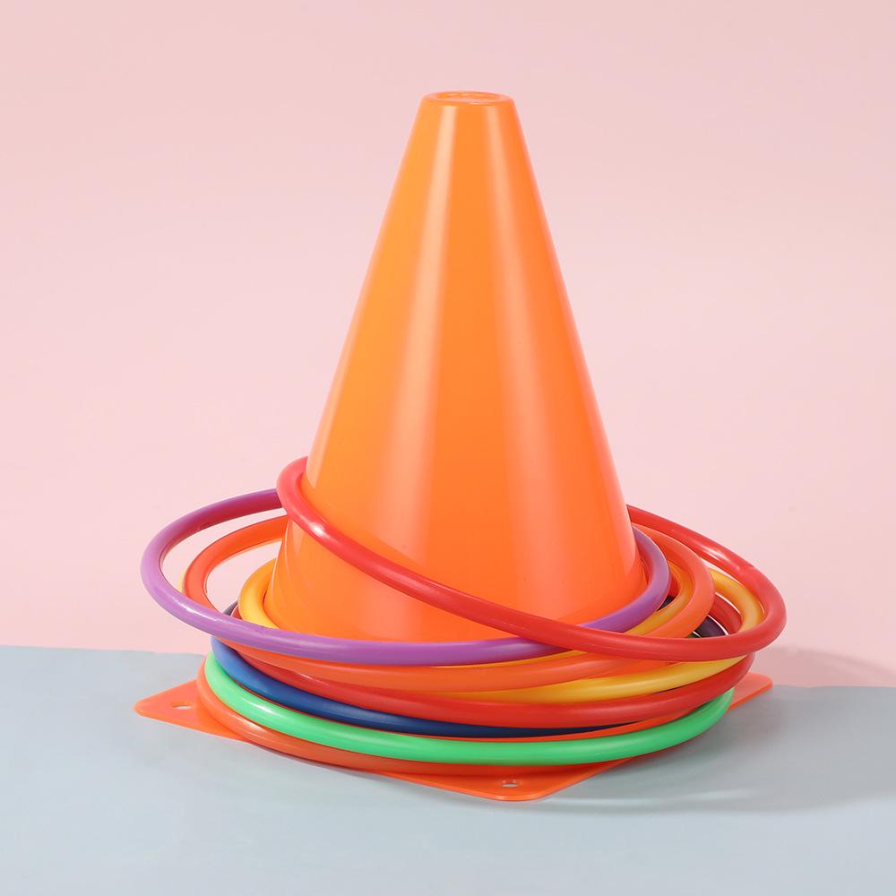 Colorful Ring Toss Set for Outdoor Sports and Training