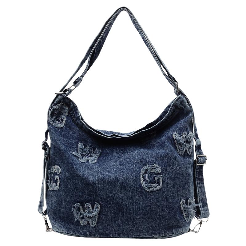 Denim Bag Women's Backpack Multifunctional Crossbody Bag