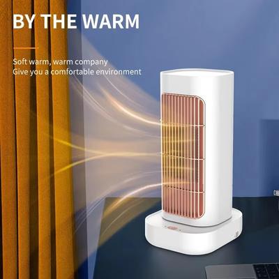 1300W Φορητή Ηλεκτρική Θέρμανση Ανεμιστήρας PTC Προστασία Ανατροπής Μίνι Θερμαντήρας Αέρα Οικιακός Επιτραπέζιος Θερμοανεμιστήρας, 90° Κίνηση Κεφαλής