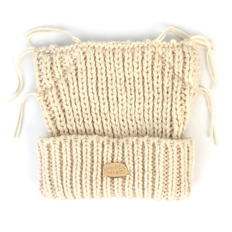 

Universal chemistry Winter Cat Knit Beige Beanie FREE