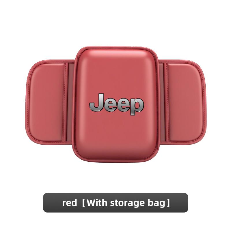 Car Armrest Mat Center Console Leather Protection Cushion For Jeep Renegade Compass Grand Cherokee Wrangler Jk Gladiator Patriot