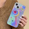 Japan Cute Magic Wand 3d Love Heart Diamond Laser Case For Iphone 14 13 12 11 Pro Max X Xr 7 8 Plus Shockproof Soft Cover Funda