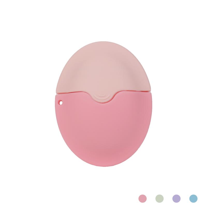 

Силиконовый ролик-аппликатор для солнцезащитного крема, многоразовые овальные флаконы для лосьона-изолятора, крема, инструмент для косметики с цветной прострочкой, для путешествий розовый