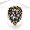 Ring Personalized Retro Ring Gold Lion Head Men's Ring Domineering Hip-hop Lion Head Ring