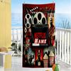 Netflix Movie Night Customizable Name Beach Towel Quick-Dry Soft Microfiber Perfect for Traveling Yoga Camping and Swimming