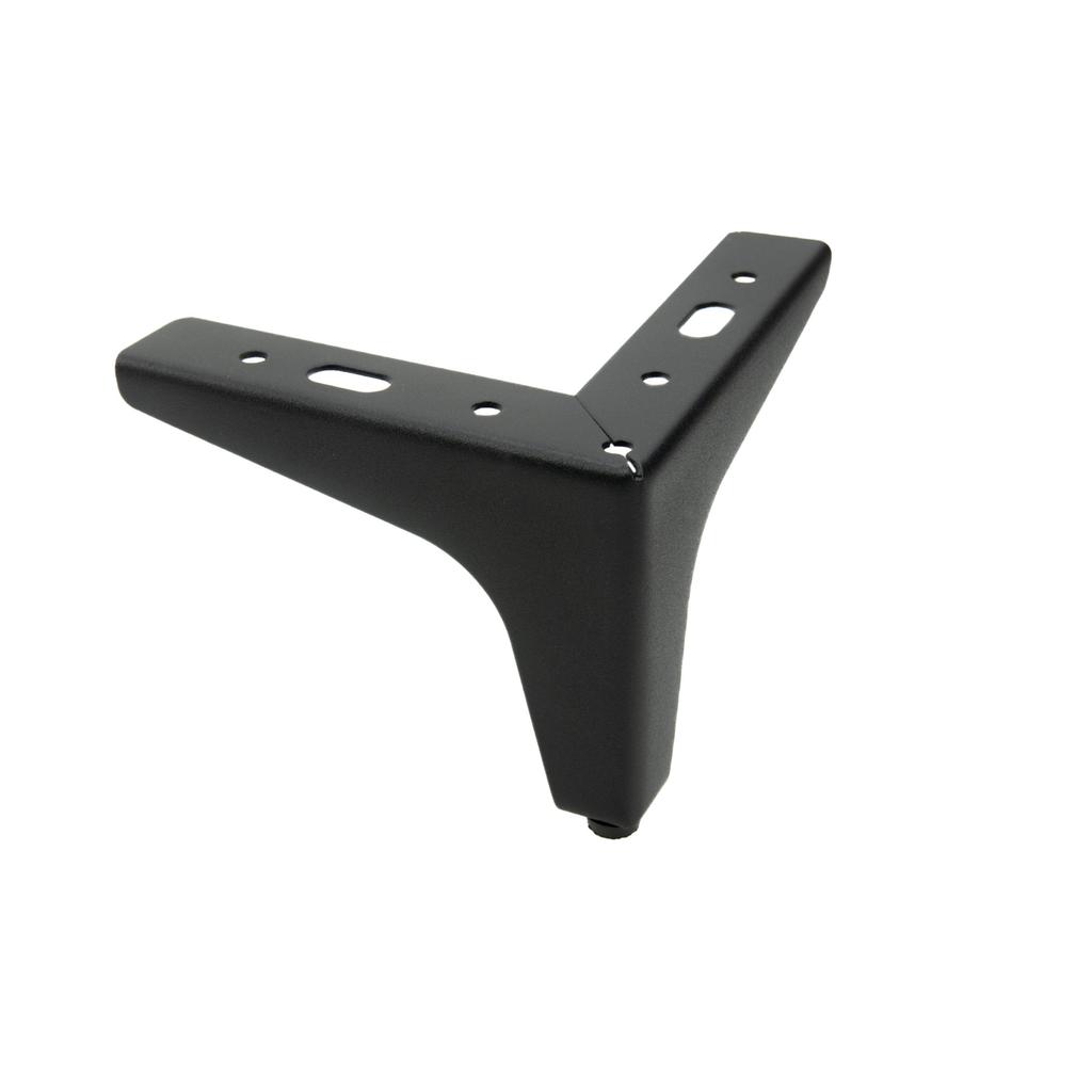 Metal furniture leg Anchor, black matte, height 10 cm