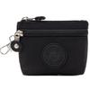 New Solid Color Women Wallet Nylon with Keychain Coin Purse Waterproof Mobile Phone Bag Ladies