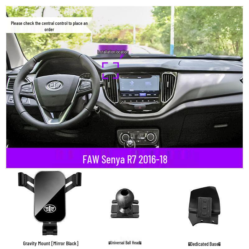 FAW Senya R7 Car Phone Holder Air Vent Mount Premium Black