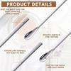 Stainless Steel Long Handle Coffee Stirring Spoon with Waterdrop Shape Ideal for Honey and Cocktail Mixing Bar Tool