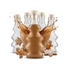 20x BOTTIGLIE DI VETRO ALBERO DI NATALE 3D BOTTIGLIA DA 100ml PER SCIROPPO, LIQUORE, SUCCO NATALE