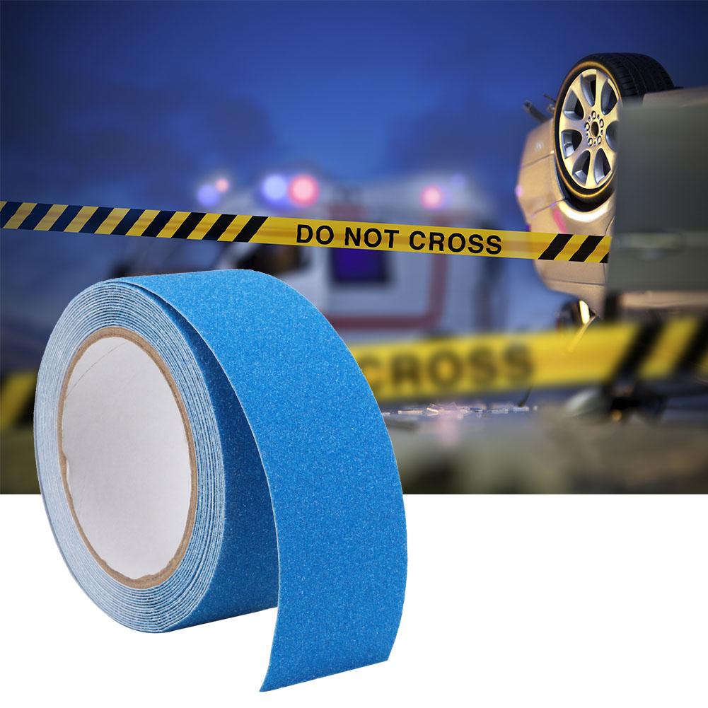 Quartz Sand Non Slip Tape Floor Stair Step Anti Slip Safety PVC Tape Adhesive 5m (Blue)