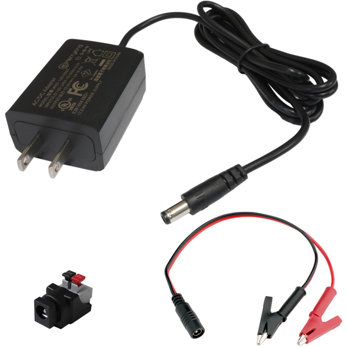 

Kaito Denshi AC Adapter [PSE Compliant] 12V 1.5A 18W Center-Positive Plug, 5.5mm Outer Diameter, 2.1mm Inner Diameter, Universal Switching Power