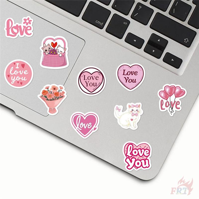 500Pcs/Roll Pink Valentine's Day - Sweet Love Kids Rewards Stickers - DIY Scrapbooks Album Decor Sealing Label Decals