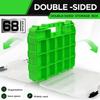 Transparent Plastic Tool Organizer Box Adjustable Compartment Secure Lock Ergonomic Handle for Hardware Accessories