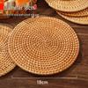 Rattan Heat-Resistant Insulation Mat for Pots, Bowls, Plates, Coasters, Teapots, and Casseroles