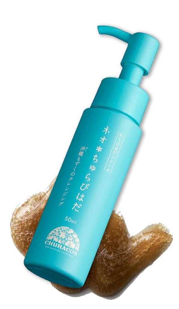 Neo Churabihada X Churacos Cleansing Suitable for Eyelash Carbonated Made with Okinawan Mozuku Natural Beauty Makeup Remover (50ml 1) [Official