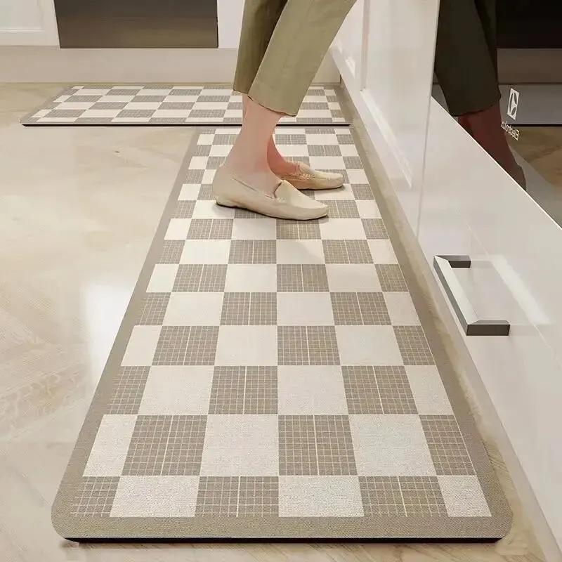 

Kitchen Door Steps Water-Absorbing Oil-Absorbing Non-slip Foot Carpet Diatomite Bathroom Water-Absorbing Floor Mats 50x120CM