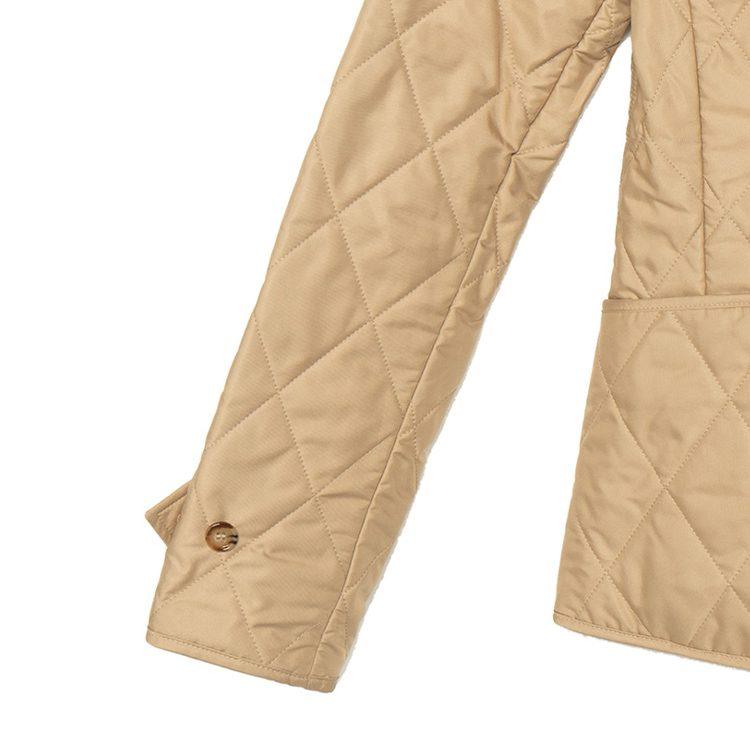 Burberry Jacket Slim Fit Women's Khaki Beige 80498681