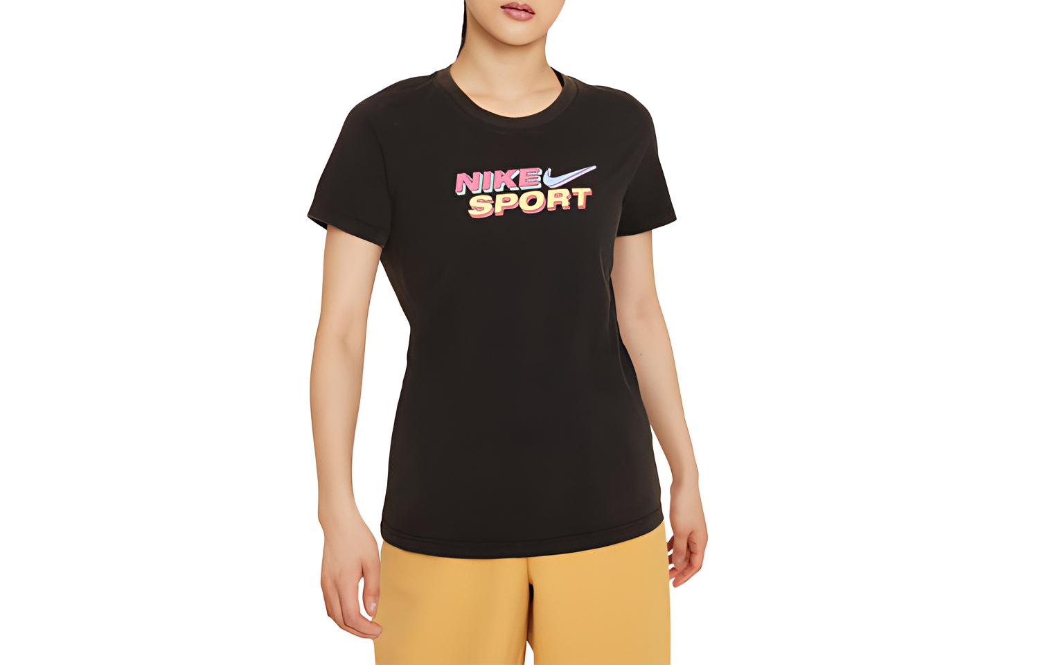 

Nike Sportswear T Shirts Women s Black Crew Neck Moderate Other DD1477-010 M
