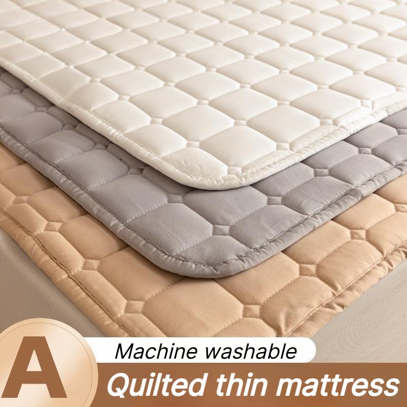 2026 Quilted Mattress,Thin Mattress, Home Bedroom and Dormitory Soft Cushion, Protected Pad, Anti Slip Mattress