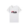 Fila Sports Casual Printed Short Sleeve T-Shirt Women Tops White F11W928129FWT