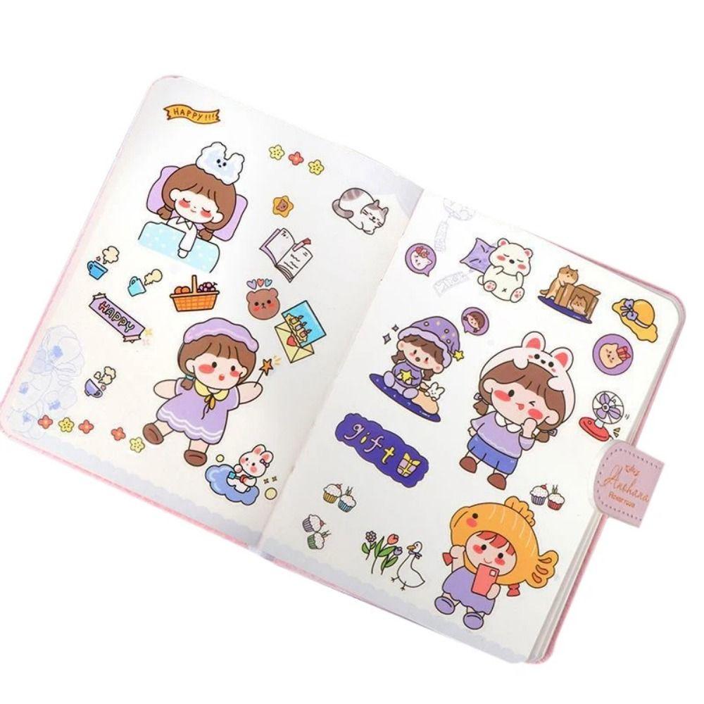 10/20/50Pcs Cute Cartoon Patterns Notebook Decoration  For Children Boys Girls