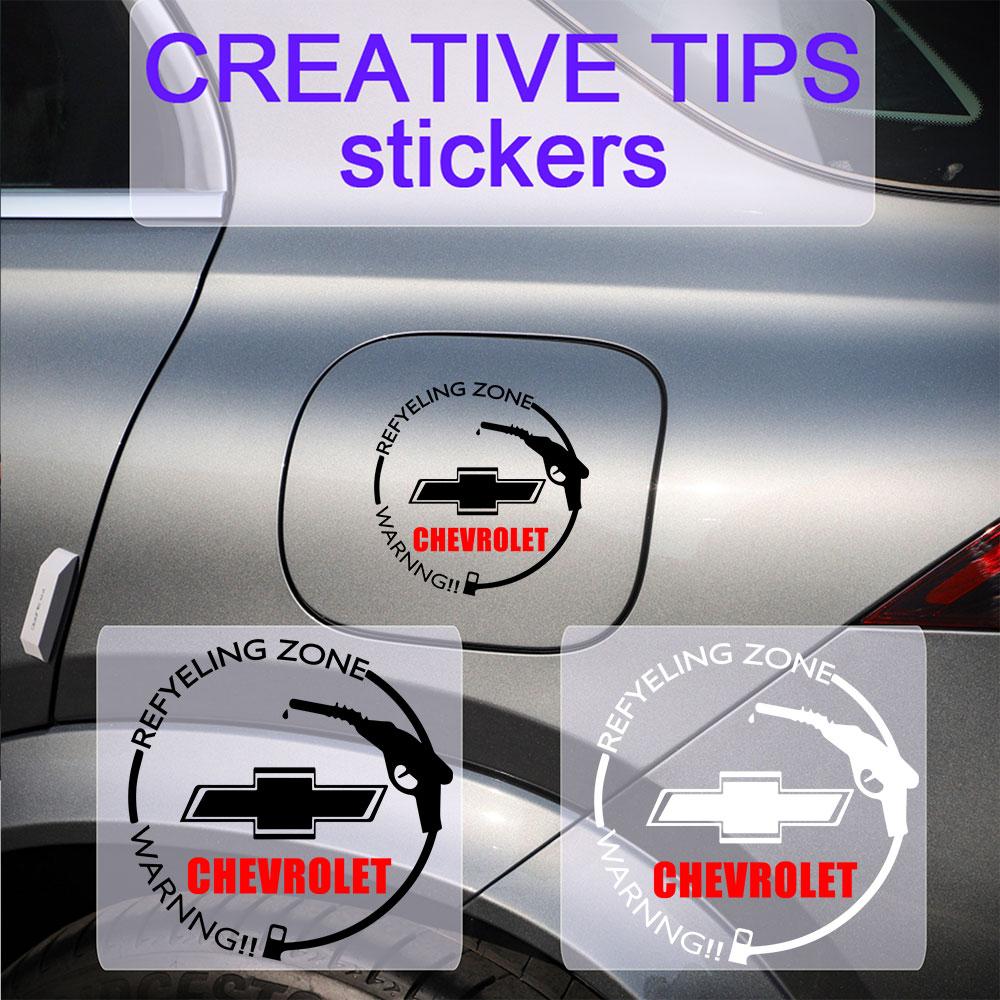 kcwx2 Car Fuel Tank Cap Stickers Vinyl Fashion Decoration Decals For Chevrolet Cruze Cobalt Sonic Spark Lacetti Aveo Malibu XL Captiva