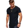 Mens Fit Slim O Neck Short Sleeve Muscle Tee Tshirt Casual Tops Shirts Sport