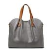 2025 Color Block Genuine Leather Women's Crossbody & Shoulder Handbag - Large Mother-and-Child Design