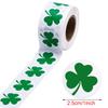 500 Stück/Rolle Kleeblatt-Aufkleber, St. Patrick's Day Shamrock-Aufkleber für Geschenkdekoration, Kinder und Schreibwaren