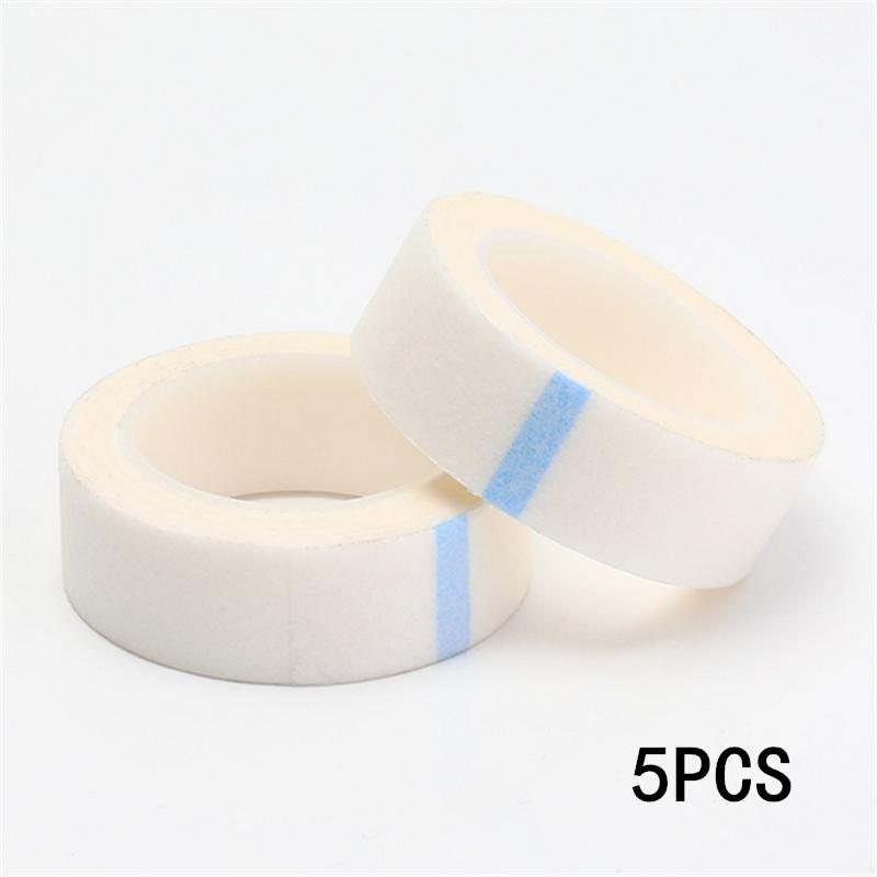9Mx1.25cm Breathable Eyelash Extension Paper Tape Roll - Non Woven Fabric Adhesive for Fake Eyelashes - 1/5/10/20/50PCS Options