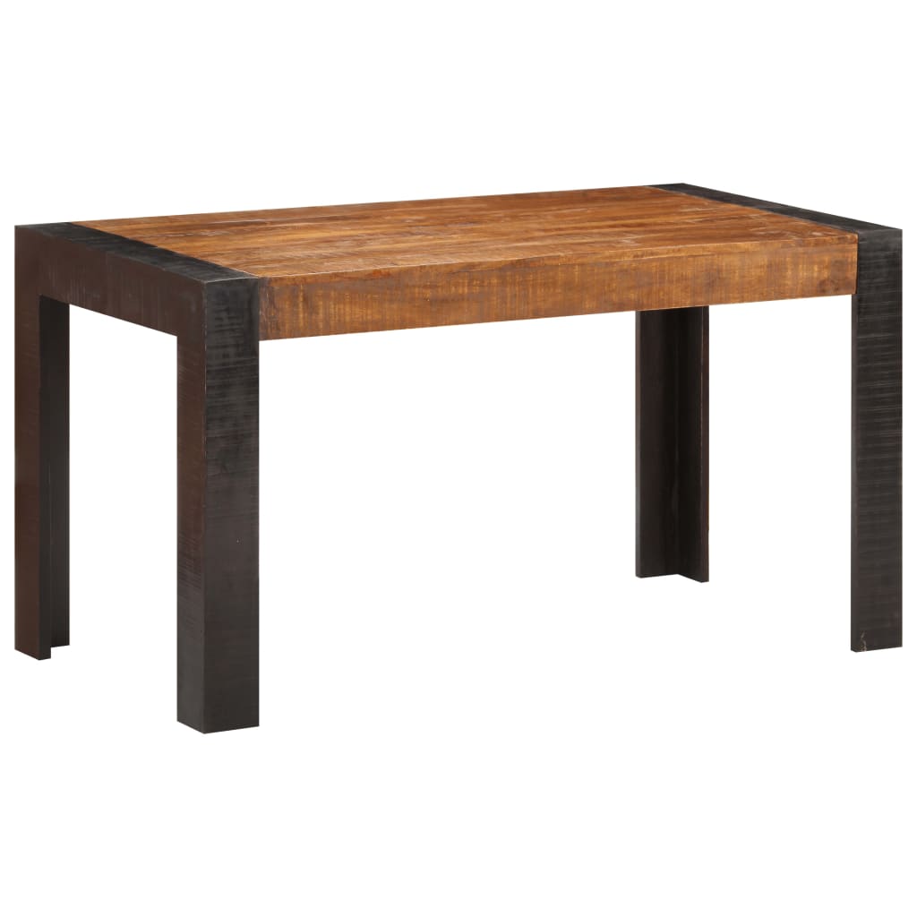 Dining Table 140x70x76 Cm Rough Mango Solid Wood