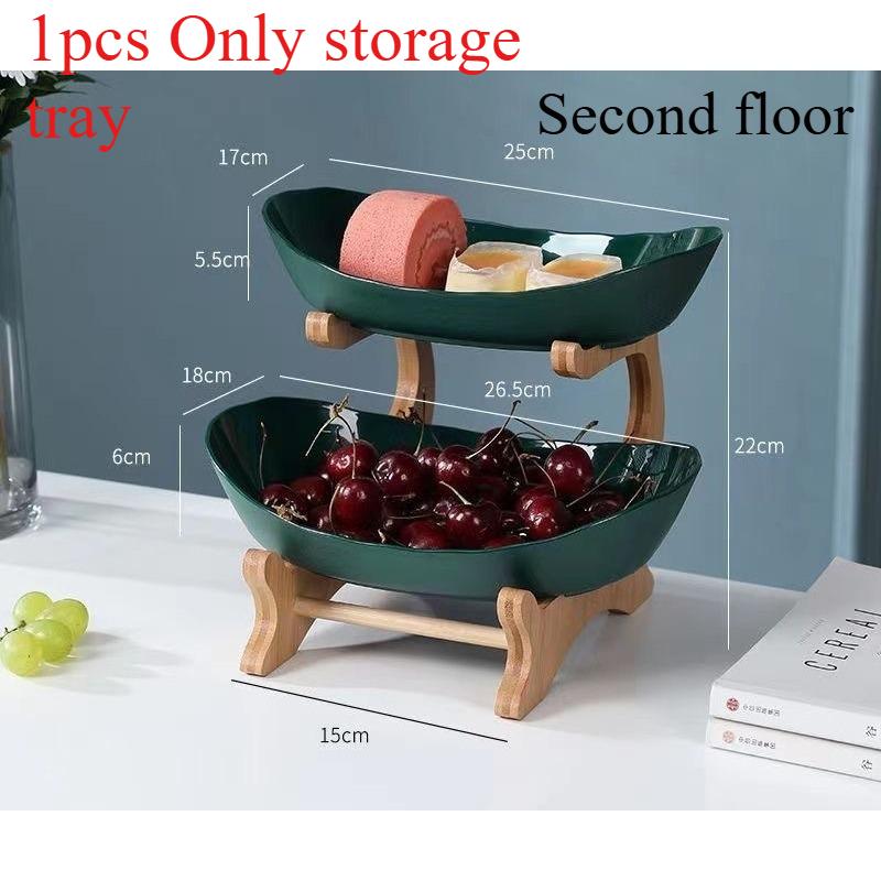 

1pcs Multi-layer Fruit Tray Home Fruit Tray Multifunctional Storage Tray Dried Fruit Storage Tray Home Decoration Tray
