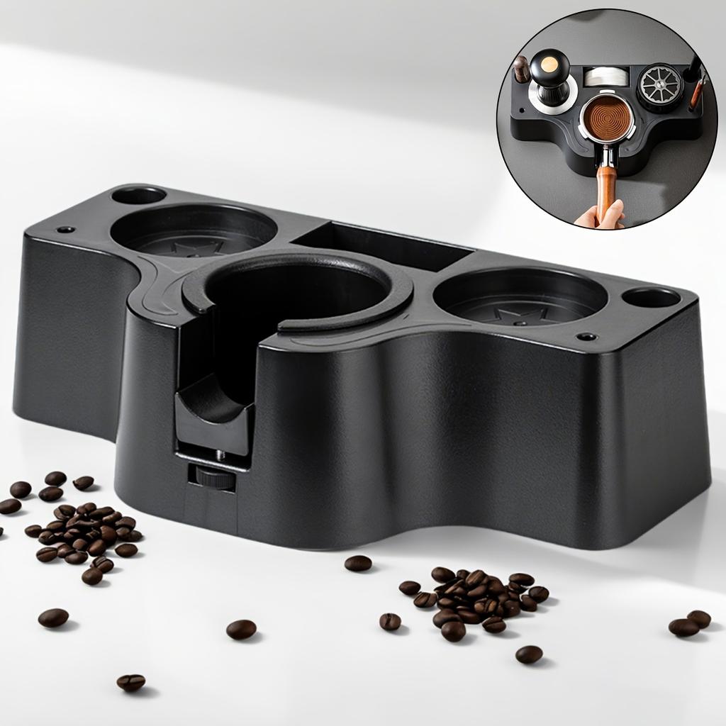 Espresso Tamping Station, Espresso Coffee Organizer Box Fit for Storage 51/53/ 58MM Espresso Tamper, Multifunctional Base