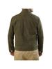 Handgefertigte Motorrad Jacke Wildleder Grün Herren Lammleder Weich Echtes Biker