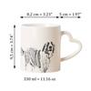 St. Bernard, Saint Bernard, Alpine Mastiff - cup with a dog, adorable cup with a heart-shaped handle, universal gift from the Art-Dog brand