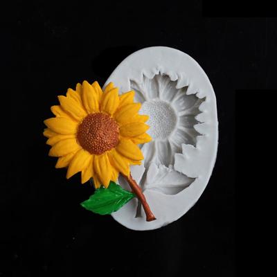 Sonnenblumen-Silikonform für Fondant, Kuchen, Schokolade, Polymerton, dekoratives Werkzeug