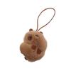 Lovely Helmeted Bear Charm Keychains Y2K Plush Ornament Pendant Car Keyring Backpack Decoration Bag Charm Jewelry