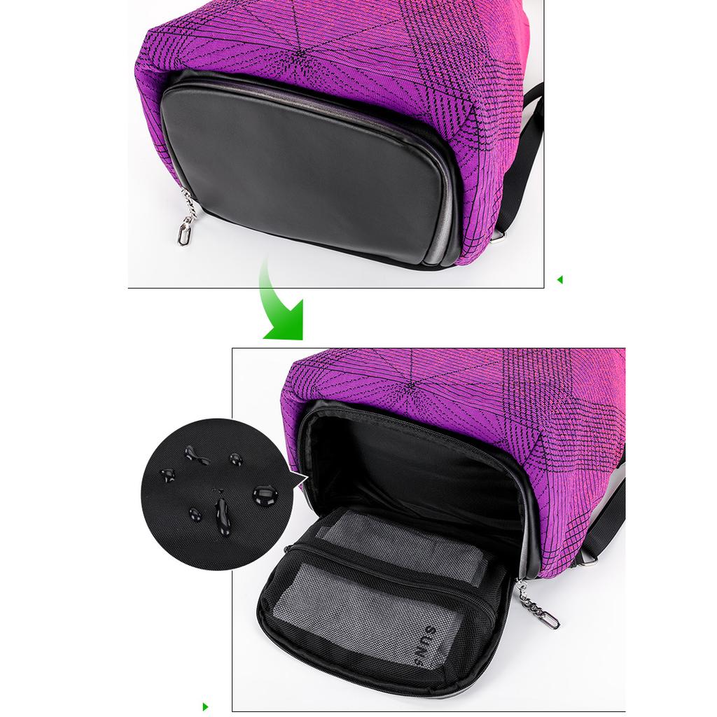 Women Backpack Flyknik School Bag for Teenage Boys Girls Men Laptop Bag 15.6 inch Street Trend Hit Color Gradient Lightweight Casual Backpack