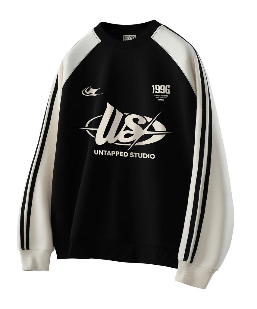 UNTAPPED STUDIO 1996 Us Track Sporty Oversized Sweatshirt 3 Colors