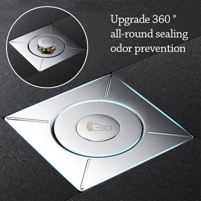 Stainless Steel Press-Type Floor Drain Pedal Type Sewer Floor Mouned Strainer