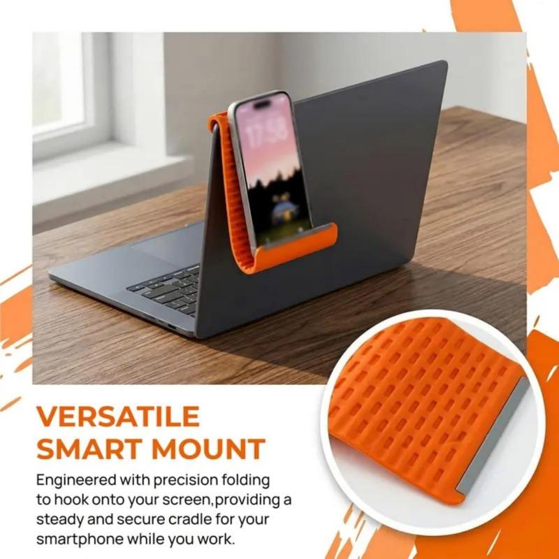 Universal Flexi-Stand, Portable Foldable Phone Holder, Bendable Rollable Foldable Design Wrap Around Mount Holder for Laptop
